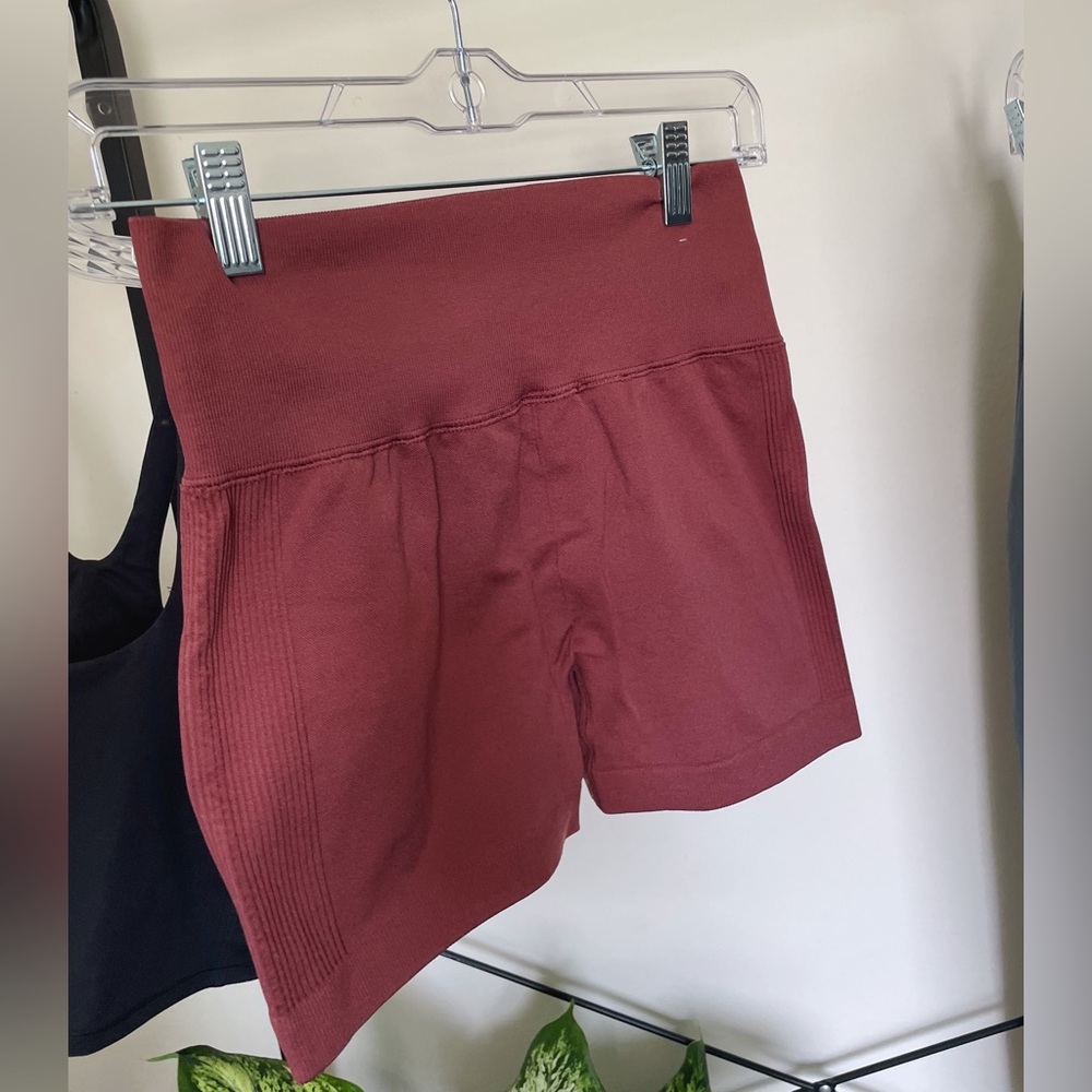 Dark nude biker shorts